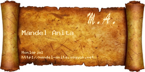 Mandel Anita névjegykártya